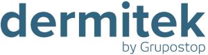 logotipo dermitek by grupostop azul